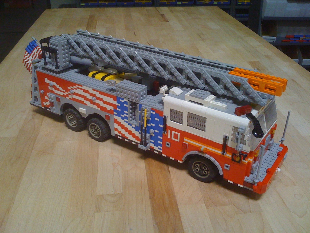 LEGO Artist FDNY 10 Ten Fire Truck